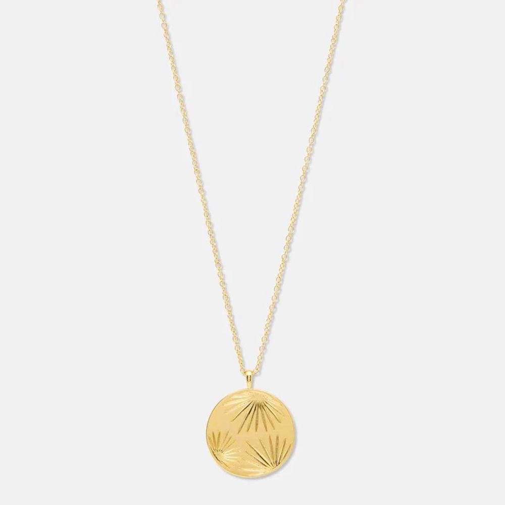 NWOT Gorjana Azul Coin Pendant Necklace